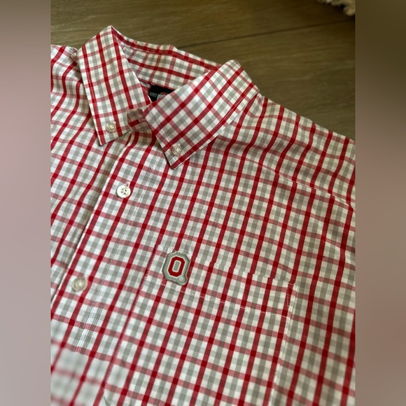 Ohio State Buckeyes Button Down Shirt | Mens Large (Like NEW) Collegiate - Picture 6 of 8